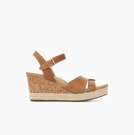 UGG Cloverdale Khaki Sandals for Women (PUBX32604)